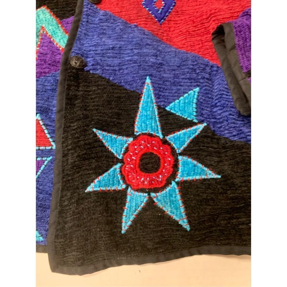 Vintage Patchwork Quilt Lined Jacket - image 3